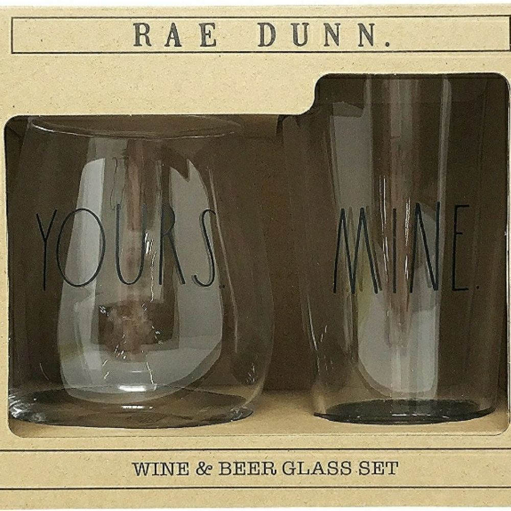 Rae Dunn Glassware Set - NIB